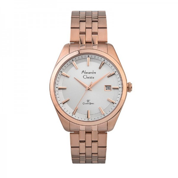 Alexandre Christie AC 8635 Rosegold White MDBRGSL MAN